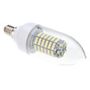 E14 8W 138x3528SMD 620LM 6000-6500K Natural White Light LED Candle Bulb (220V)