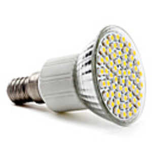 E14 SMD 3528 60-LED 400LM 2800-3200K Warm White Light Bulb
