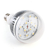 E27 12 1W LED Spherical White Bulb (90-265V)