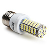 E27 120-3528 SMD 6.5W 400LM 6000-6500K Natural White LED Corn Bulb (220-240V)
