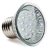 E27 18-LED 90LM 1-1.2W 6000-6500K White Spot Bulbs (220-240V)