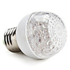 E27 1W 24-LED Yellow Light Ball Bulb (170-250V)
