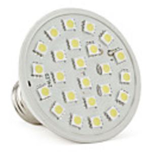 E27 24-LED SMD 5050 240LM 3.8W 220V White LED Spot Light Bulbs
