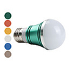 E27 3 1W 3-LED 270LM 6000-6500K White Light Bulb (85-265V)