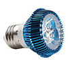 E27 3 1W 3-LED 270LM 6000-6500K White Light Bulb (85-265V)