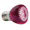 E27 3 1W 3-LED 270LM 6000-6500K White Light Bulb (85-265V)