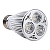 E27 3 LED 3000K White Light Bulb 450Lm