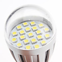 E27 3W 21x5050 SMD 320-360LM 5500-6500K Natural White Light Gray Shell LED Ball Bulb (220-240V)