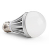 E27 3x1W 240-270LM 6000-6500K Natural White Light Gray Cover LED Ball Bulb (90-265V)