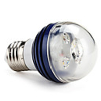 E27 3x1W 270LM 3000-3500K Warm White Light Navy Cover Ball Bulb (85-265V)