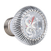 E27 3x1W 3-LED 270Lm 6000K White Light Bulb 85-265V