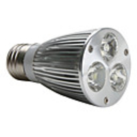 E27 3x3W 3-LED 580-600Lm 6000K White Light Bulb 220V