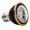 E27 4 1W 4-LED 360LM 6000-6500K White Light Bulb (85-265V)