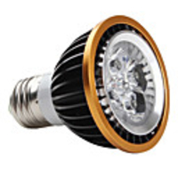 E27 4 1W 4-LED 360LM 6000-6500K White Light Bulb (85-265V)