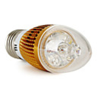 E27 4-LED 4W 360LM White LED Candle Bulbs (85-265V)