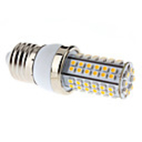 E27 4.5W 80x3528 SMD 360-400LM 2700-3200K Warm White Light LED Corn Bulb (220-240V)