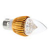 E27 4W 380-410LM 3000-3500K Warm White Light Gold Shell LED Candle Bulb (85-265V)