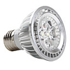 E27 5 1W 5-LED 450LM 6000-6500K White Light Bulb (85-265V)