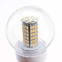 E27 5.5W 102x3528 SMD 500-550LM 2700-3500K Warm White Light LED Ball Bulb (220-240V)