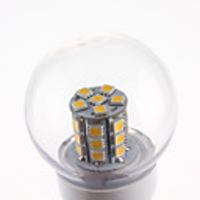 E27 5W 27x5050 SMD 450-500LM 3000-3500K Warm White Light LED Ball Bulb (220V)
