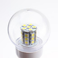 E27 5W 27x5050 SMD 450-500LM 5500-6500K Natural White Light LED Ball Bulb (220V)