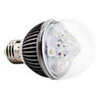 E27 5x1W 400-450LM 3000-3500K Warm White Light Black Cover LED Ball Bulb (85-265V)