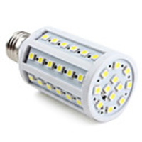 E27 60-LED 1100LM 9-10W 4000-4500K White SMD Bulbs (220-240V)