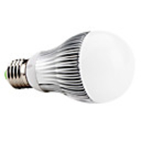 E27 6W 500-550LM 6000-6500K Natural White Light LED Ball Bulb (85-265V)