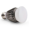 E27 7W 14x5630 SMD 560-630LM 5000-6000K Natural White Light Gray Cover Spot Bulb (90-265V)