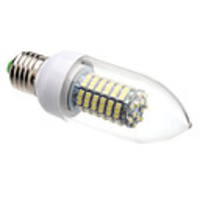 E27 8W 138x3528SMD 620LM 6000-6500K Natural White Light LED Candle Bulb (220V)