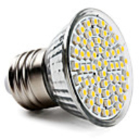 E27 SMD 3528 60-LED 400LM 2800-3200K Warm White Light Bulb
