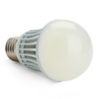 E27 White 1-LED Light Bulb (55mm,  9W,  85-265V)
