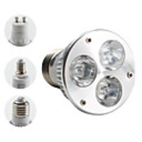 E27/E14/GU10 3 1W 3000K 270LM Warm White Light Spot Bulb (85-265V,  3W)