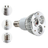E27/E14/GU10 3 1W 6000K 270LM Natural White Light Spot Bulb (85-265V,  3W)