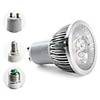 E27/E14/GU10 3-LED 270LM 6000K Natural White Light Spot Bulb (85-265V)