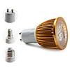 E27/E14/GU10 3-LED 450LM 6000K Natural White Light Spot Bulb (85-265V)