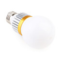 E27(Or E14) 3 1W LED Spherical White Bulb (90-265V)