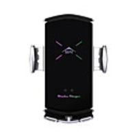 E6 Car Charger With Magnetic Suction Head Multi-function Phone Stand Smart Wireless Fast Charger for all Cellphone