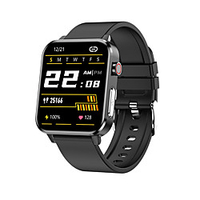 E86 Unisex Smartwatch Bluetooth Heart Rate Monitor Blood Pressure Measurement Calories Burned Thermometer Message Control ECGPPG Stopwatch Pedometer Call Reminder Activity Tracker miniinthebox