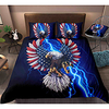 Eagle Print 3-Piece Duvet Cover Set Hotel Bedding Sets Comforter Cover with Soft Lightweight Microfiber,  Include 1 Duvet Cover,  2 Pillowcases for Double/Queen/King(1 Pillowcase for Twin/Single) miniinthebox