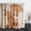 Eagle Spreads its wings Print Waterproof Fabric Shower Curtain for Bathroom Home Decor Covered Bathtub Curtains Liner Includes with Hooks