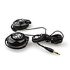Ear Hook Style Stereo Headphones - Sliver Black