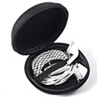 Ear Phone Bag Cable Organizer PU Leather Home Garden