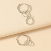 Earrings Circle Punk Cool Earrings Jewelry Silver For Street miniinthebox