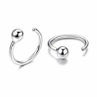 earrings for women men sterling silver 3mm ball ear half cuff huggie hoop earrings nose rings body ear piercing jewelry