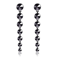 Earrings Holiday Wedding Birthday Romantic Earrings Jewelry Black For Date Street Festival 1 Pair