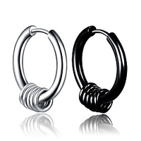 Earrings Holiday Wedding Birthday Romantic Stainless Steel Earrings Jewelry Gold / Silver For Date Street Festival 1pc