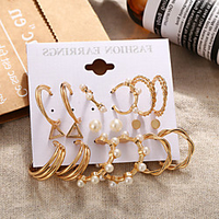 Earrings Set Stylish Elegant European Sweet Imitation Pearl Earrings Jewelry Gold For Party Evening Street Prom Date Festival miniinthebox