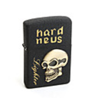 Earth Brand Skull Pattern Sanded Oil Lighter