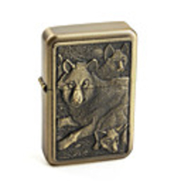 Earth Brand Wolf Pattern Oil Lighter
